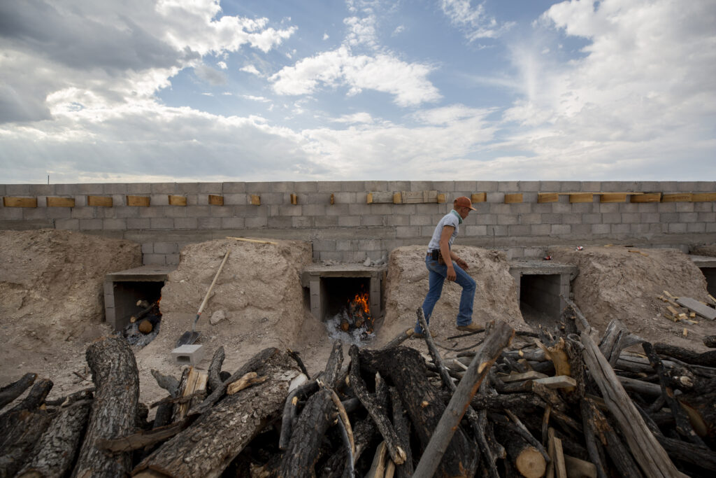 Jalapeño peppers are smoked to make chipotle at a farm in San Francisco de Conchos, Chihuahua in August 2023.