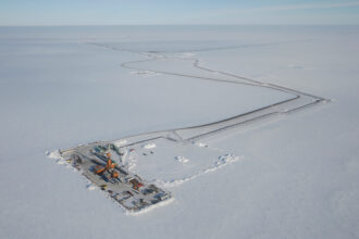 A drill site at Alpine Field in Alaska. Photo Courtesy of ConocoPhillips