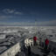 A view of pack ice floating on the ocean near the Svalbard archipelago, in the Arctic Ocean north of Norway on July 14, 2022. Credit: Sebnem Coskun/Anadolu Agency via Getty Images