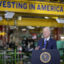 In Fridley, Minnesota, President Joe Biden in April visited the Cummins Power Generation Facility, the first electrolyzer manufacturing facility in the United States. Electrolyzers use an electric current to separate water into oxygen and hydrogen. Credit: Elizabeth Flores/Star Tribune via Getty Images.