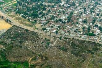 Aerial view of Brazzaville, Republic of the Congo. The country is currently facing claims through the investor-state dispute settlements process, or ISDS, from three foreign mining companies seeking more than $30 billion, twice its gross domestic product.Credit: Education Images/Universal Images Group via Getty Images.