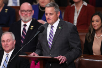 Rep. Bruce Westerman (R-Ark.) speaks in the House Chamber during the fourth day of elections for Speaker of the House at the U.S. Capitol Building on Jan. 6, 2023 in Washington, D.C. Credit: Win McNamee/Getty Images