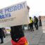 Protestors demonstrating against the Bolivian government.