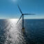 An offshore wind turbine.