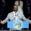 Chicago Mayor Brandon Johnson speaks to guests after taking the oath of office on May 15, 2023 in Chicago, Illinois. Johnson, a former school teacher and union organizer, replaces outgoing Mayor Lori Lightfoot. Credit: Scott Olson/Getty Images