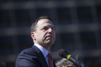 Gov. Josh Shapiro drew the ire of many environmentalists when he appointed a 17-member working group on climate emissions reductions without revealing all of the names of panel members. Credit: Jessica Kourkounis/Getty Images.