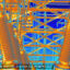 A thermal image of SF6-containing electrical equipment at a Duke Energy substation. The image does not show any leaks. Credit: Phil McKenna