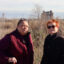 Kimmie Gordon and Dorreen Carey stand in front of a former cement plant site in Gary, Indiana, where a California company, Fulcrum BioEnergy, wants to turn trash and plastic into jet fuel. They are founding members of Gary Advocates for Responsible Development, which opposes the jet fuel plant. Credit: James Bruggers