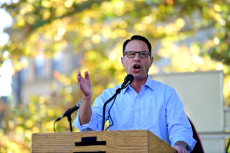 Pennsylvania Gov. Josh Shapiro has convened a working group representing Pennsylvania’s oil and gas industries, labor unions and environmental organizations to secretly consider membership in the Regional Greenhouse Gas Initiative (RGGI). Credit: Mark Makela/Getty Images.