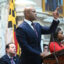 Maryland Gov. Wes Moore gives his first State of the State address at the Maryland State House on Wednesday, Feb. 1, 2023 in Annapolis, Maryland. Credit: Matt McClain/The Washington Post via Getty Images