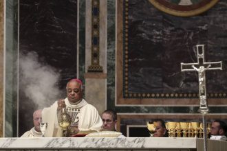 Wilton Gregory, the archbishop of Washington will soon be the first African American Catholic cardinal. Credit: Oliver Contreras/The Washington Post via Getty Images