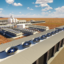 A rendering of a planned direct air capture plant in Texas that would initially pull 500,000 tons of carbon dioxide out of the air annually. Occidental Petroleum, which is planning to build the plant, would use some or most of the carbon dioxide it captures to pump more oil out of depleted reservoirs. Credit: Carbon Engineering